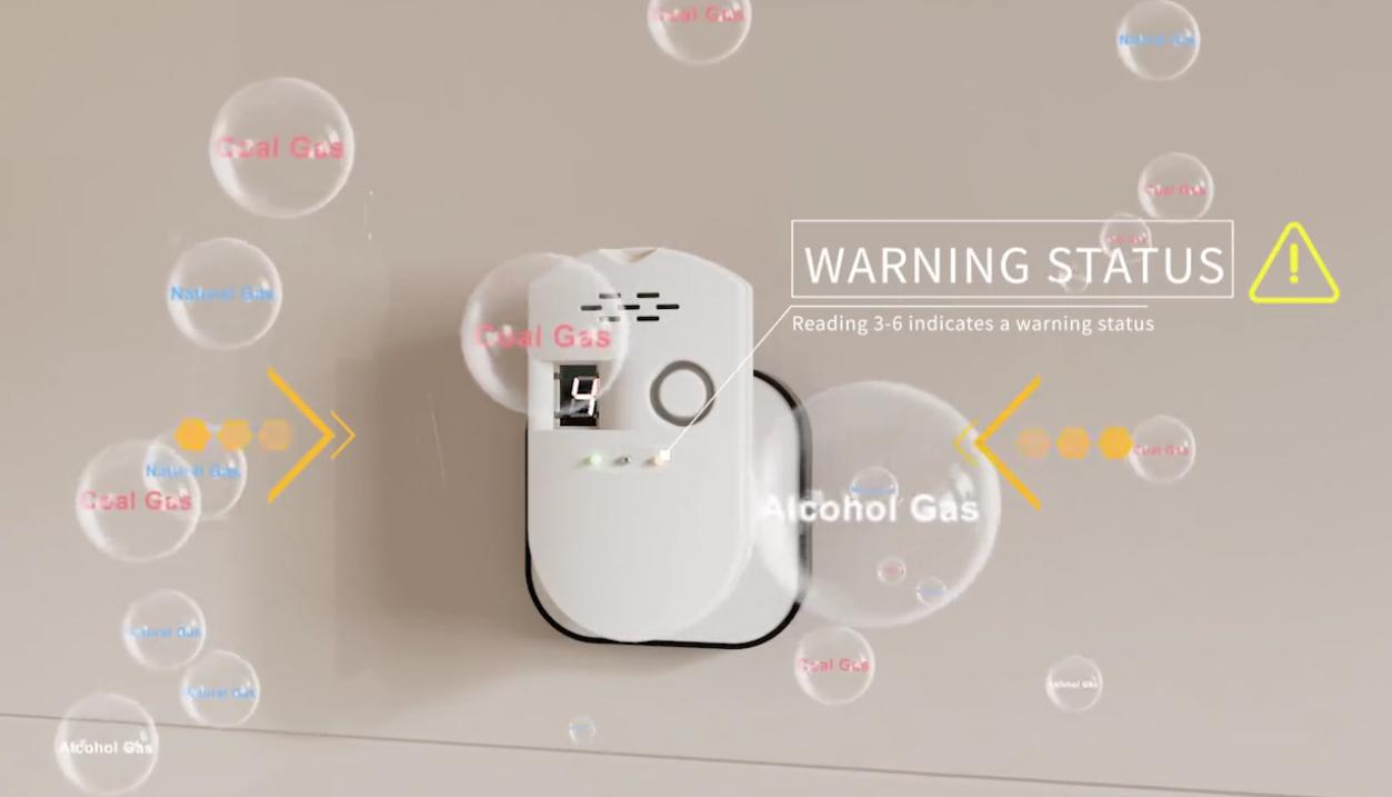 Ningbo PDLUX PD-GSV8 Smart Gas Alarm - Système de détection et de sécurité avancés de gaz Advanced