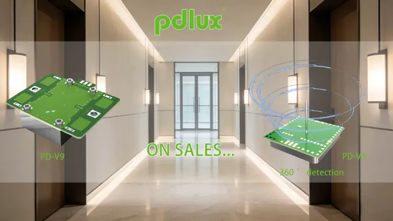 Capteurs de mouvement à micro-ondes PD-V9 et PD-V3