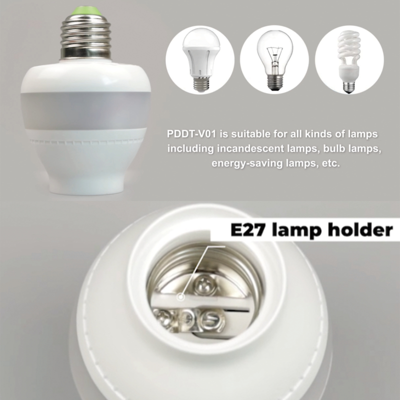 PDLux PDDT V01 Capteur micro-ondes 5,8 GHz Support de lampe E27